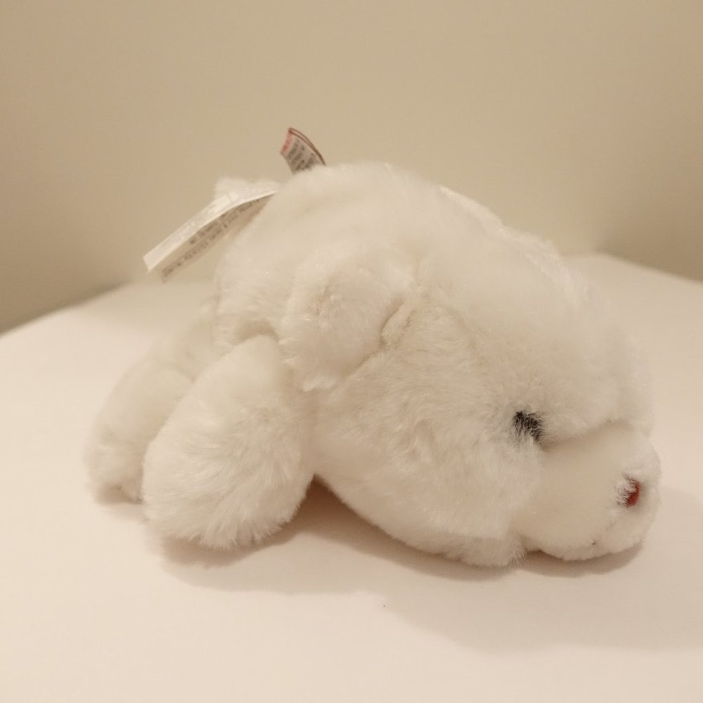 Vintage Gund Snuffles White Bear Plush Stuffed Animal 7" 1980 tag NICE cond